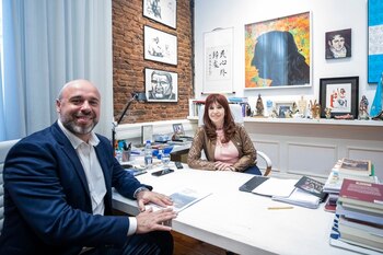 Cristina Kirchner junto a Martín