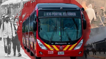 Caos vial en Bogotá por