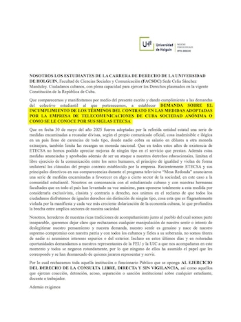 Estudiantes de Derecho de la