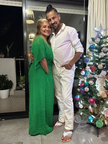 Gladys y Luciano durante unas