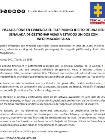 La Fiscalía General de la
