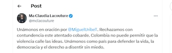 María Claudia Lacouture se sumó